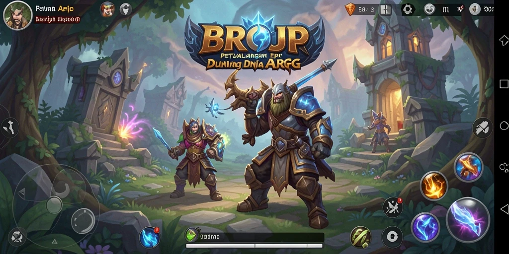 Tangkapan layar menunjukkan aksi mendebarkan dalam petualangan ARPG.