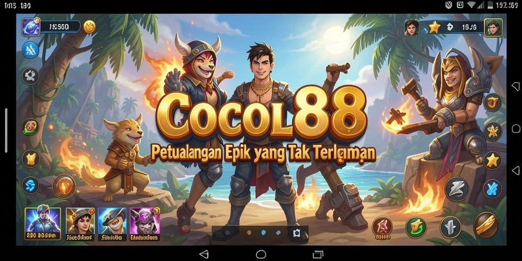 Tampilan gameplay seru di COCOL88 yang penuh tantangan.