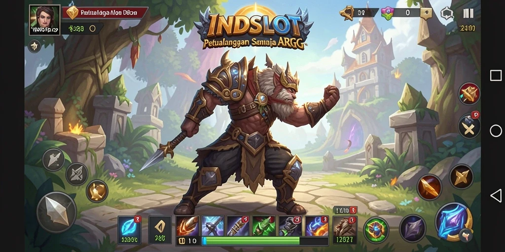Screenshot menunjukkan aksi seru dalam gameplay ARPG INDSLOT.