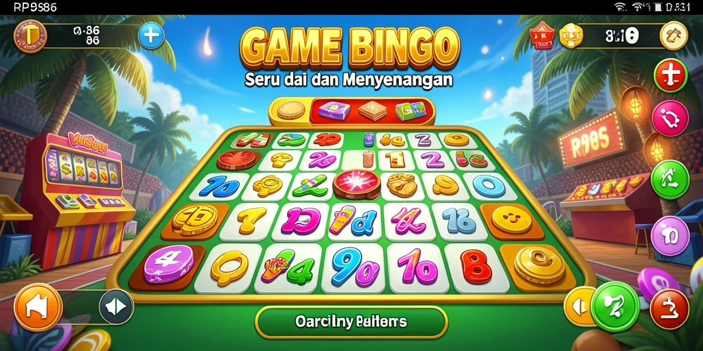 Tampilan gameplay seru dalam permainan Bingo RP886.