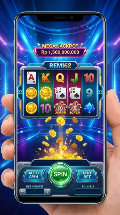 Pengguna sedang memilih aplikasi di remi62 dengan jelas dan mudah.